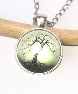 Řetízek Fashion Jewerly - Amulet Strom života, Rodinné kořeny, Green Life, Tree 2531