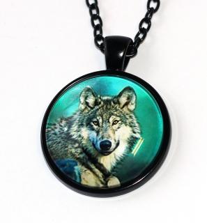Řetízek Fashion Jewerly - Amulet Vlk Divoký, Přirozený klid, Velkolepá moudrost, Love wolfs 3508