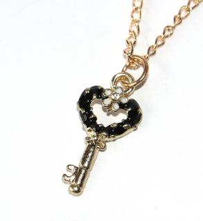 Řetízek Fashion Jewerly - Klíč k srdci a ke štěstí, Klíček zdobený pro miláčka, Key for luck 2885