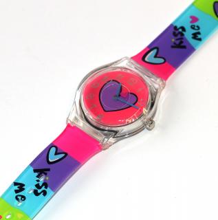Universální hodinky Fashion Jewerly - Srdce, Duhová láska, Veselá bytost, Srdeční záležitost, Kiss Me, Love Me... 3503