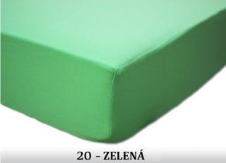 FIT Dětské bavlněné prostěradlo Jersey 140g/m2 Barva: 20 zelená, Rozměr: 60x120 cm