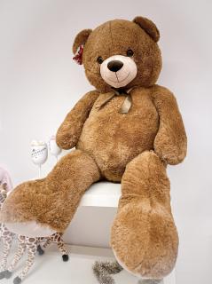 Velký plyšový medvěd TEDDY HNĚDÝ 150 cm