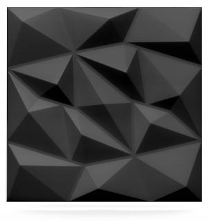 Deccart Ametyst - Diamond - Obklady, geometrické 3D pěnové stropní desky Varianta: Black