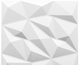 Deccart Ametyst - Diamond - Obklady, geometrické 3D pěnové stropní desky Varianta: White
