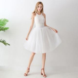 TUTU tylová sukně dámská - bílá 65 cm, 5 vrstev Velikost: UNI