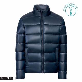 Needo Pánská zimní bunda s postranními zipy (modrá) Velikost: 56/58 (XL)