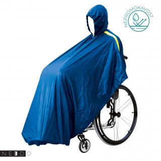 Sanitron Pláštěnka na invalidní vozík (modrá) Velikost: L