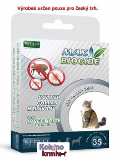 Antiparazitní obojek Max Biocid CAT 42 cm