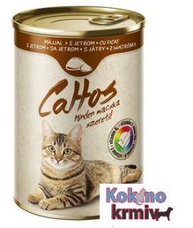 Konzerva pro kočky Cattos s játry 415g