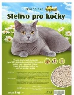 Stelivo pro kočky-dřevěné peletky 5kg