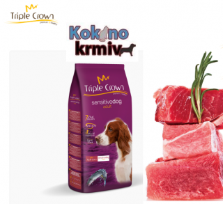 Triple crown Sensitive Dog 15kg- losos