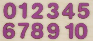 1 sada fialových čísel