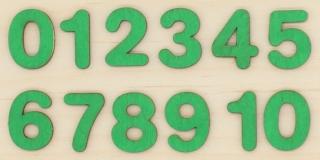1 sada zelených čísel