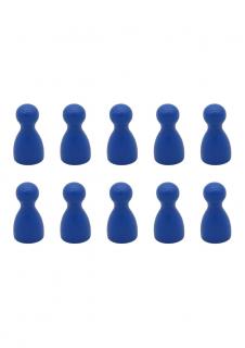 10 modrých figurek