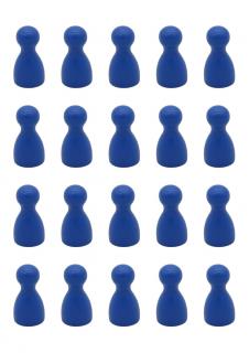 20 modrých figurek