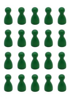20 zelených figurek