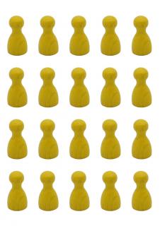 20 žlutých figurek