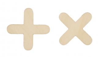 5x dřevěný křížek