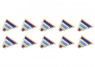Barevné počítací korálky 1-10 (10 sad)