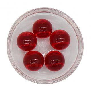 Červené kuličky o průměru 16 mm (5 kusů)