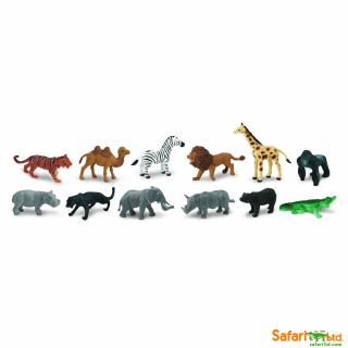 Divoká zvířata (předměty od Safari Ltd. v tubě)
