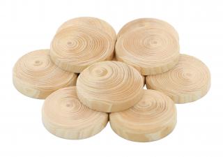 Dřevěná kolečka o průměru 35 mm (10 kusů)