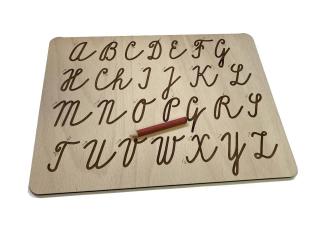 Grafomotorická tabulka velká psací písmena