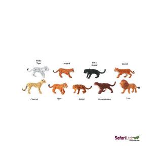 Kočkovité šelmy (předměty od Safari Ltd. v tubě)