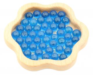 Modré kuličky o průměru 12 mm (8 kusů)