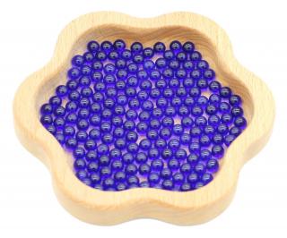 Modré kuličky o průměru 6 mm (20 kusů)