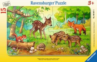 Puzzle Lesní zvířátka (15 dílků)