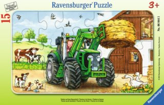 Puzzle Traktor na statku (15 dílků)