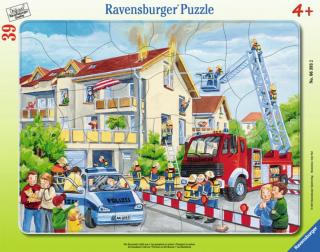 Puzzle Zásah hasičů (39 dílků)