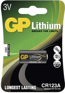 baterie lithiová GP CR123A