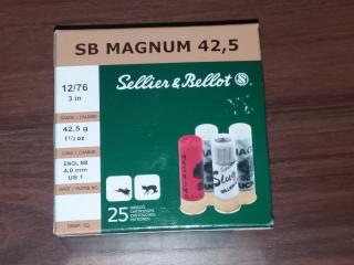 náboj brokový S&B MAGNUM Golden Eagle 12/76, 42,5g/4.0mm