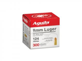 náboj pistolový Aguila 9mm Luger FMJ 124gr, sypané po 300 ks