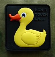 nášivka 3D JTG kachnička žlutá  Tactical duck