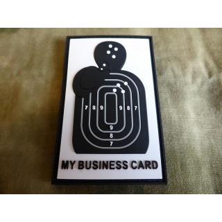 nášivka 3D JTG  MYBUSINESS CARD , bílá/černá