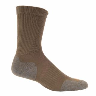 ponožky 5.11 SLIP STREAM CREW SOCK barva: 106 - DARK COYOTE (tmavá okrová), velikost: L