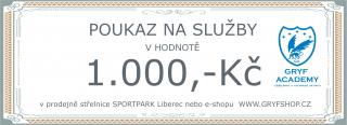 poukaz na služby na střelnici Sportpark Liberec HODNOTA: 1.000 Kč