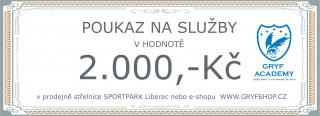 poukaz na služby na střelnici Sportpark Liberec HODNOTA: 2.000 Kč