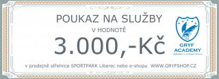 poukaz na služby na střelnici Sportpark Liberec HODNOTA: 3.000 Kč