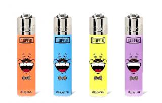 Zapalovač Clipper Classic Micro Emoticons 17 CP22R Barva: modrý
