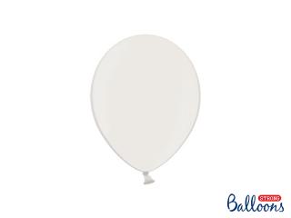 Balónek bílý (pure white), metalický - 23cm