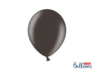 Balónek černý, metalický - 27cm