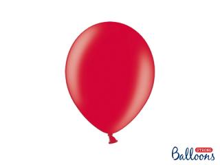 Balónek červený (poppy red), metalický - 27cm