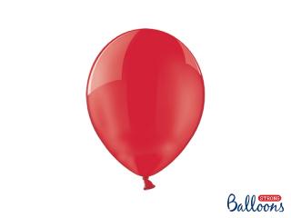 Balónek červený, průhledný - 27cm
