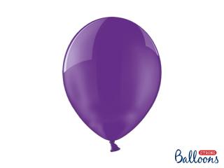 Balónek fialový, průhledný - 30cm