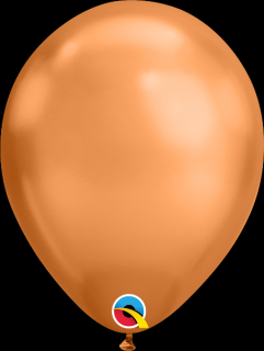 Balónek měděný, chromový - 28cm