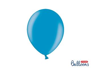 Balónek modrý (caribbean blue), metalický - 27cm
